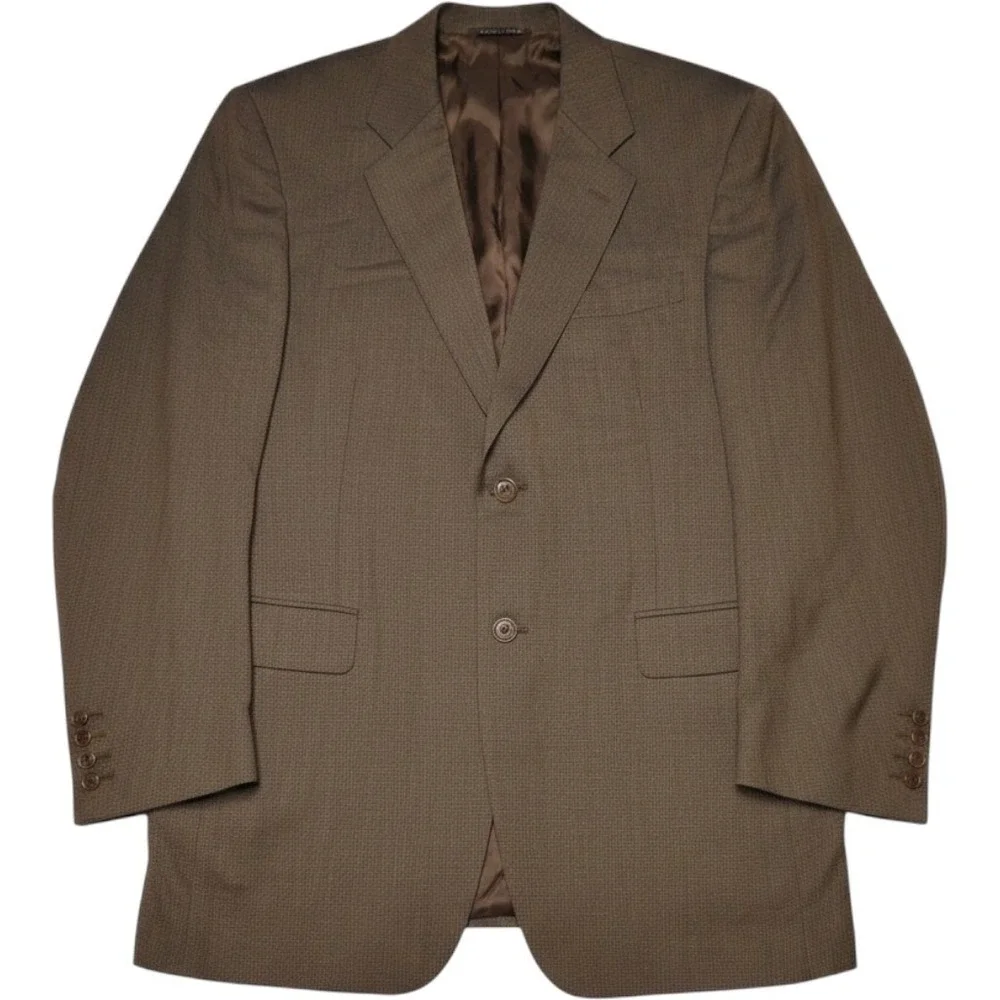 Canali Mens Blazer 42R 100% Wool Brown Sport Coat Italy Mitchell Jacket 52 IT